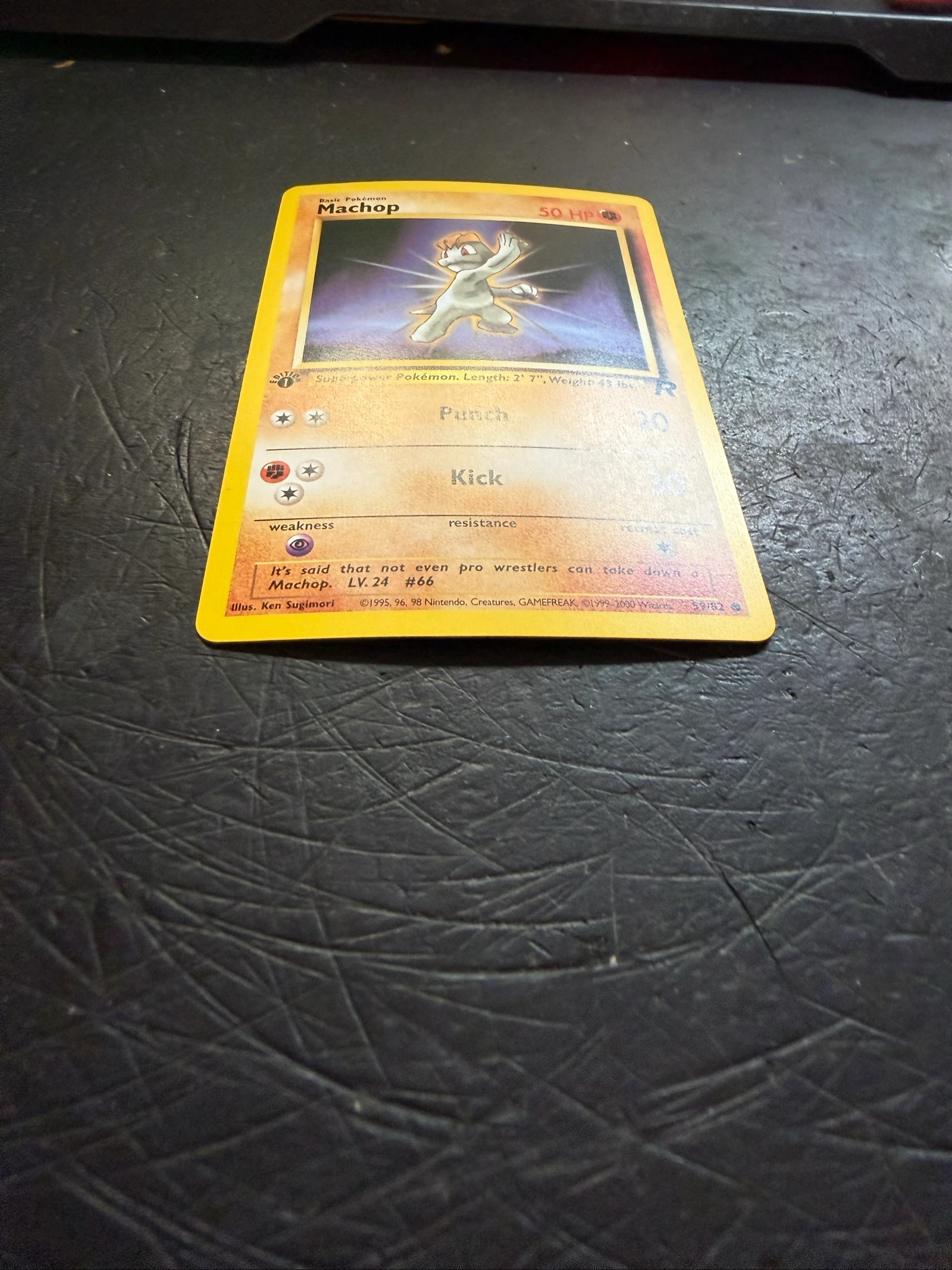 Carta Pokemon Machop Team Rocket First Edition  – photo 3